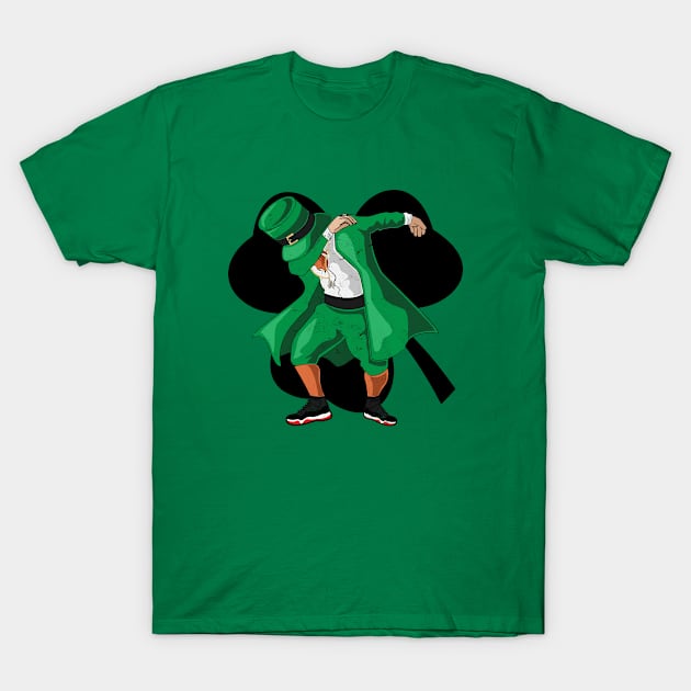 Dabbing Leprechaun T-Shirt by hoopoe